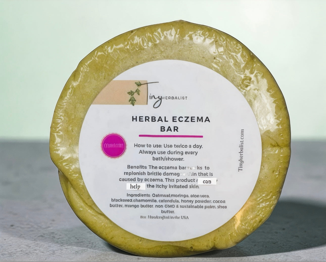 Herbal eczema bar (great for eczema prone skin, flaky oozing dry skin)