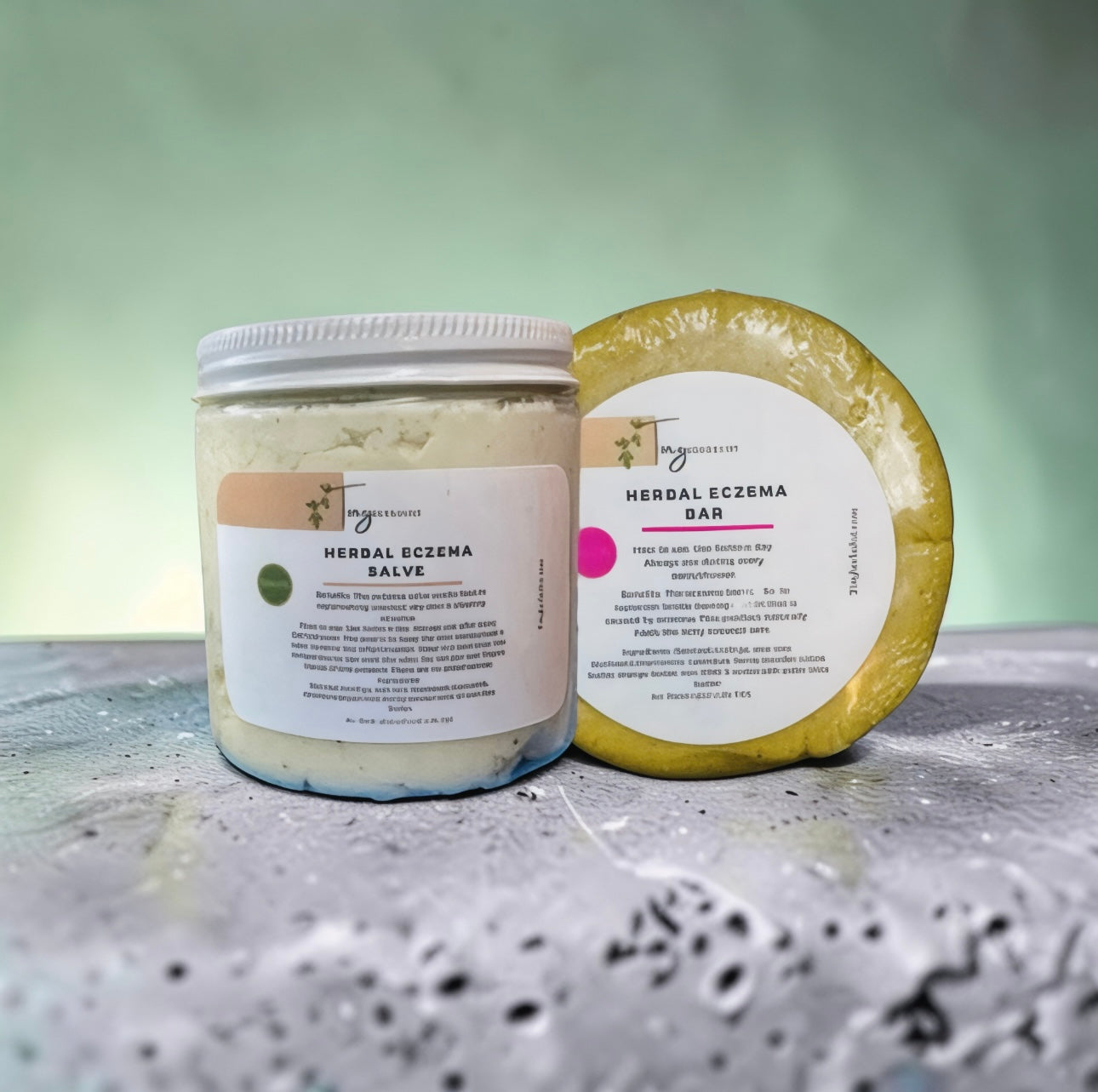 The eczema duo (great for eczema prone skin, flaky oozing dry skin)