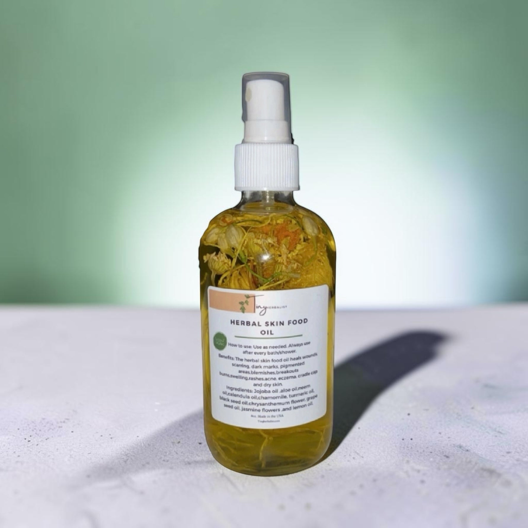 Herbal Skinfood oil (great for scarring,cuts,burns,blemishes,acne,psoriasis & inflamed skin)